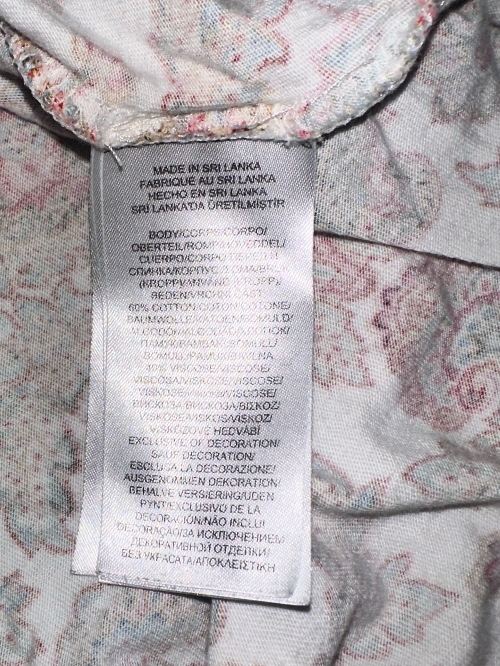 Lauren Ralph Lauren Paisley Pajama Set with Monogram Stitching Size Large - Picture 12 of 13